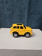 Motorized Yellow SUV Toy Car | Battery Operated Range Rover Style | 3" Vehicle