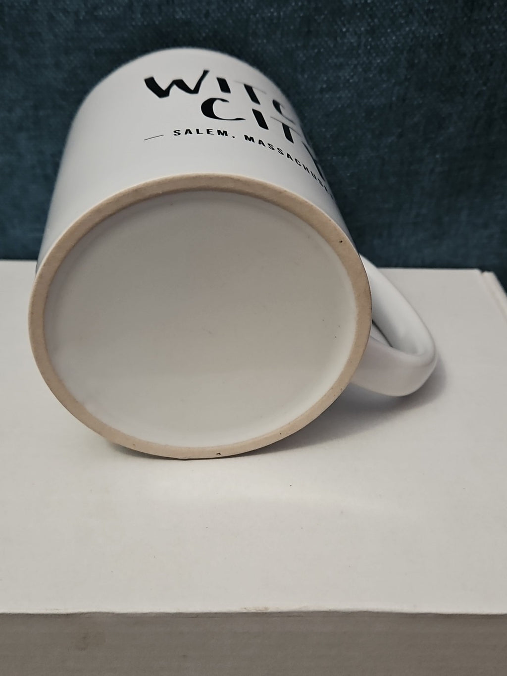 Witch City Salem Massachusetts Coffee Mug | Artistic Souvenir Tea Cup | White