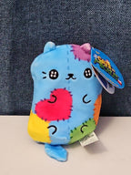 Cats vs Pickles Stitches #503 | Fuchsia Series Bean Plush | Blue Patchy Cat
