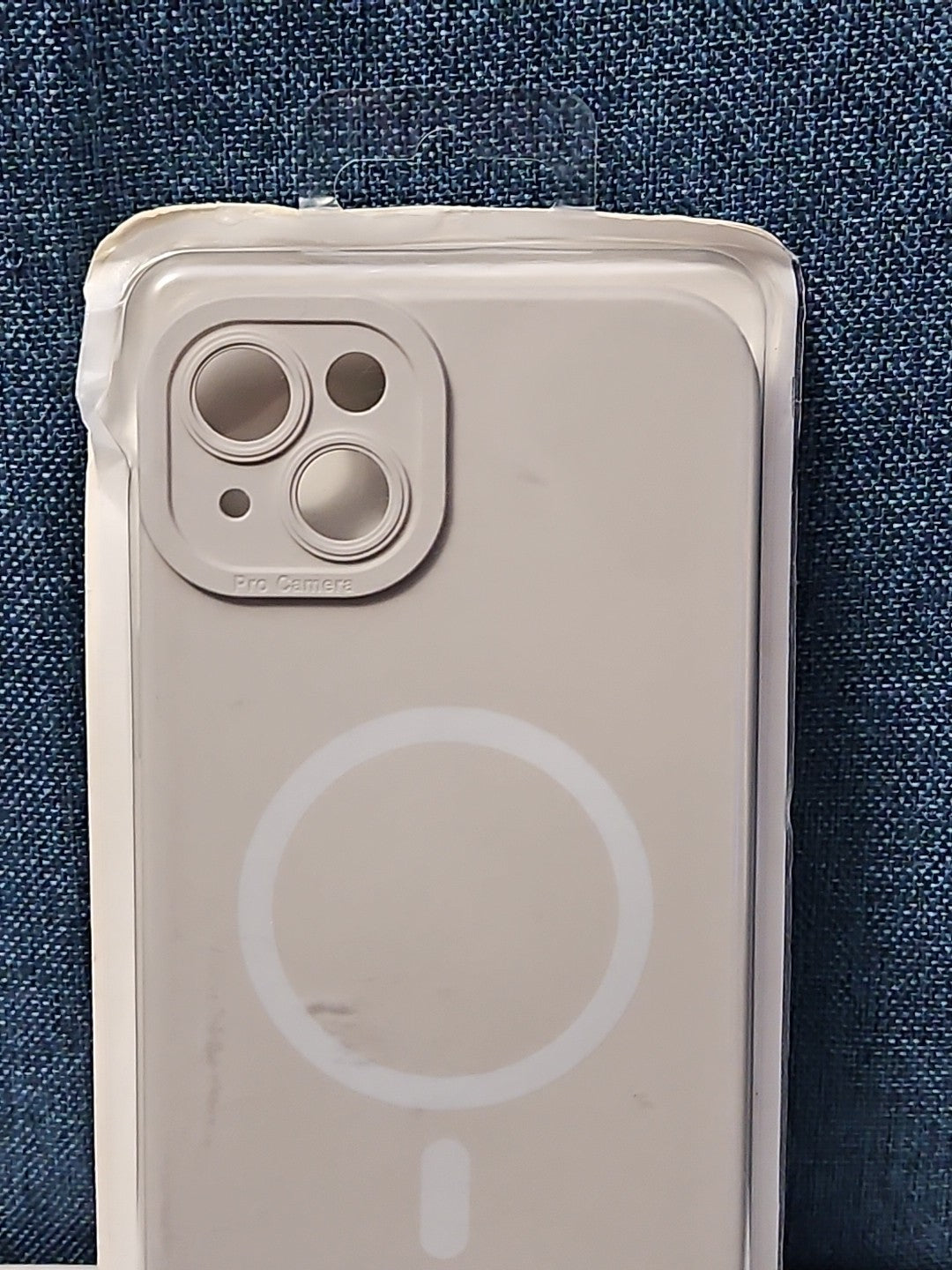 iPhone 14 Plus Case MagSafe Magnetic | Stone Beige Silicone | New