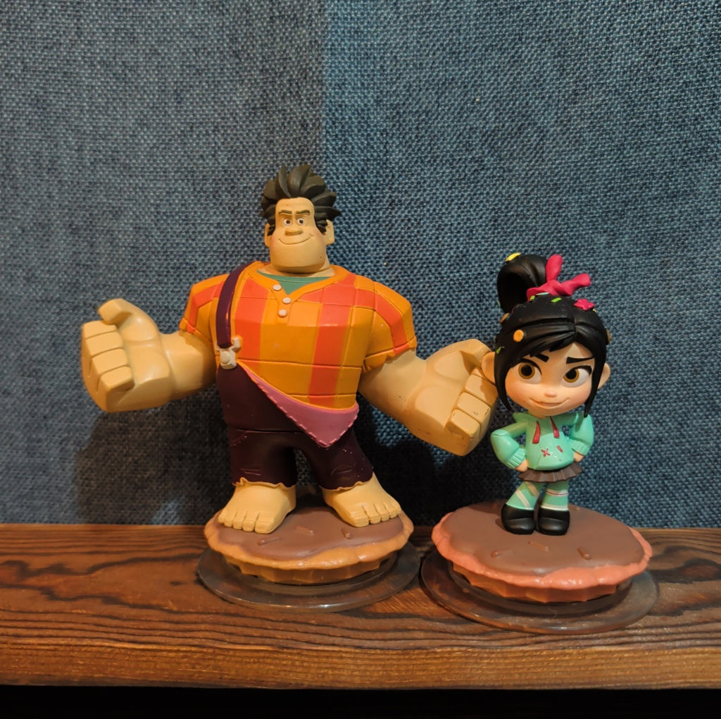 Disney Infinity Wreck It Ralph Vanellope 2 Figure Lot PVC Loose