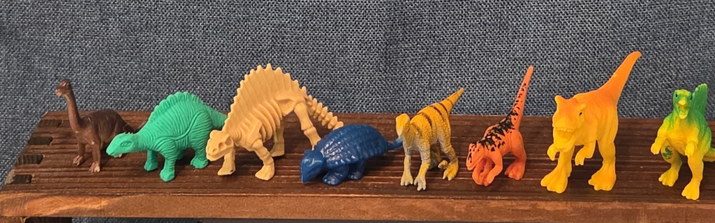 Mini Plastic Dinosaur Figure Lot 8 Prehistoric Toys