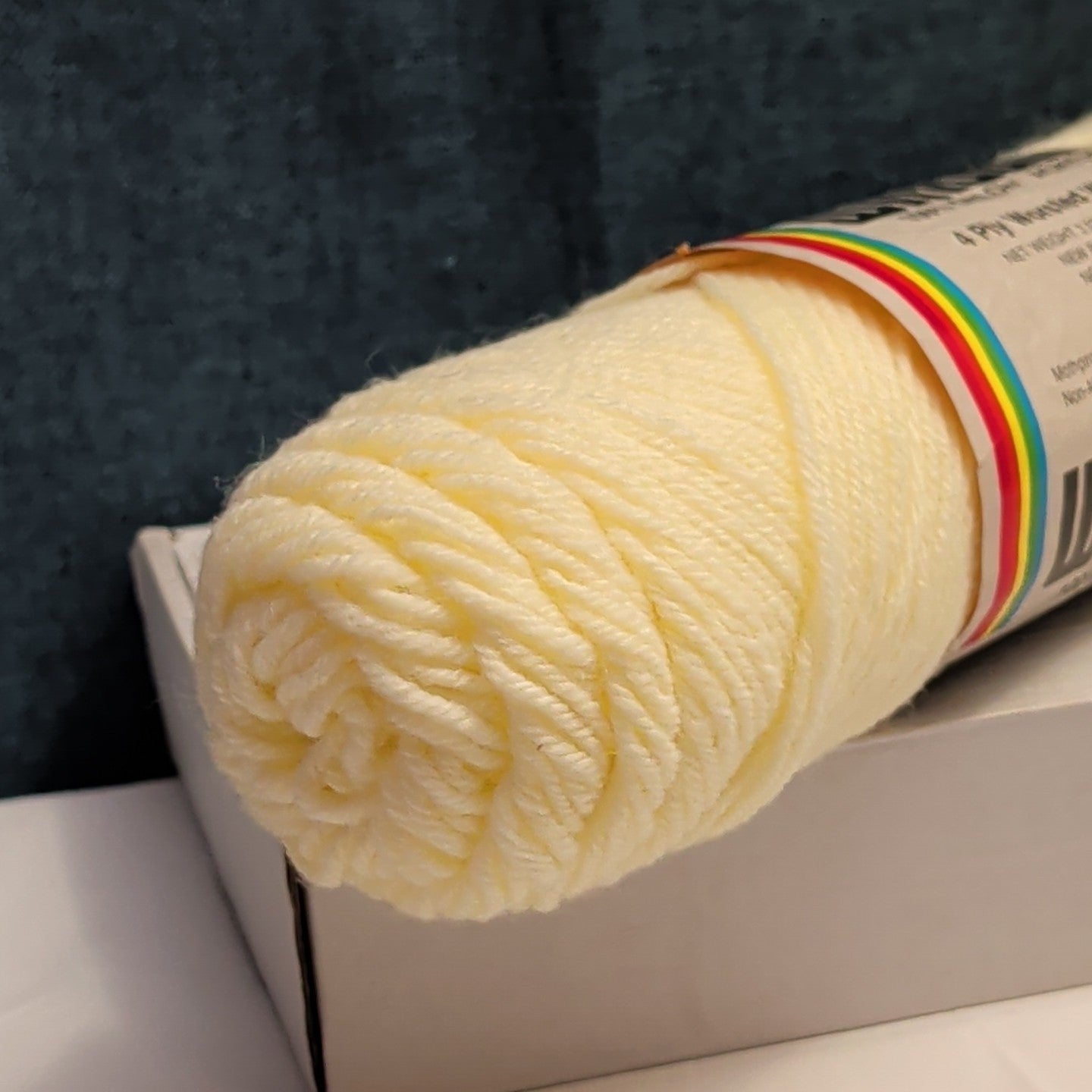 Vintage Wintuk Yarn 100% Orlon Acrylic Fisherman Cream 4-Ply Worsted Weight NOS