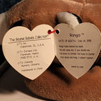 Ty Beanie Baby Ringo - MWMT (Raccoon 1995)