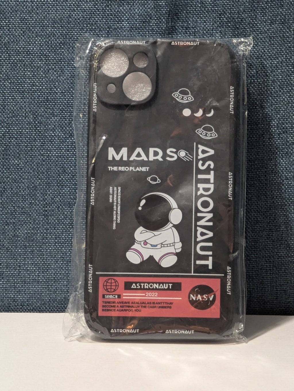 Astronaut Space Phone Case iPhone 14 Pro Max Slim Black TPU NASA Style Cover New
