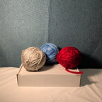 Assorted Yarn Lot 10oz Mixed Red Blue Variegated Grey Partial Skeins Knitting