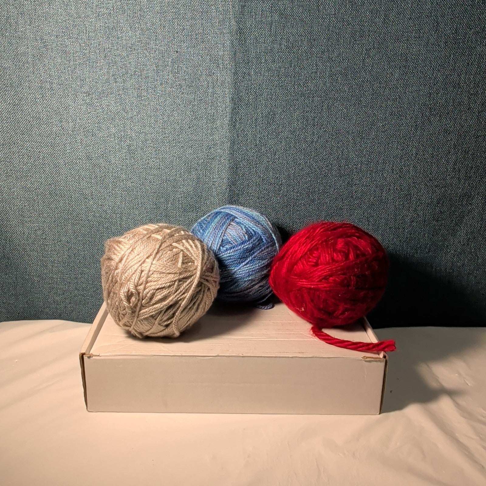 Assorted Yarn Lot 10oz Mixed Red Blue Variegated Grey Partial Skeins Knitting