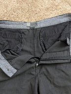 O'Neill Men's Hybrid Flat Front Shorts Size 34 Black Micro Plaid Stretch Chino