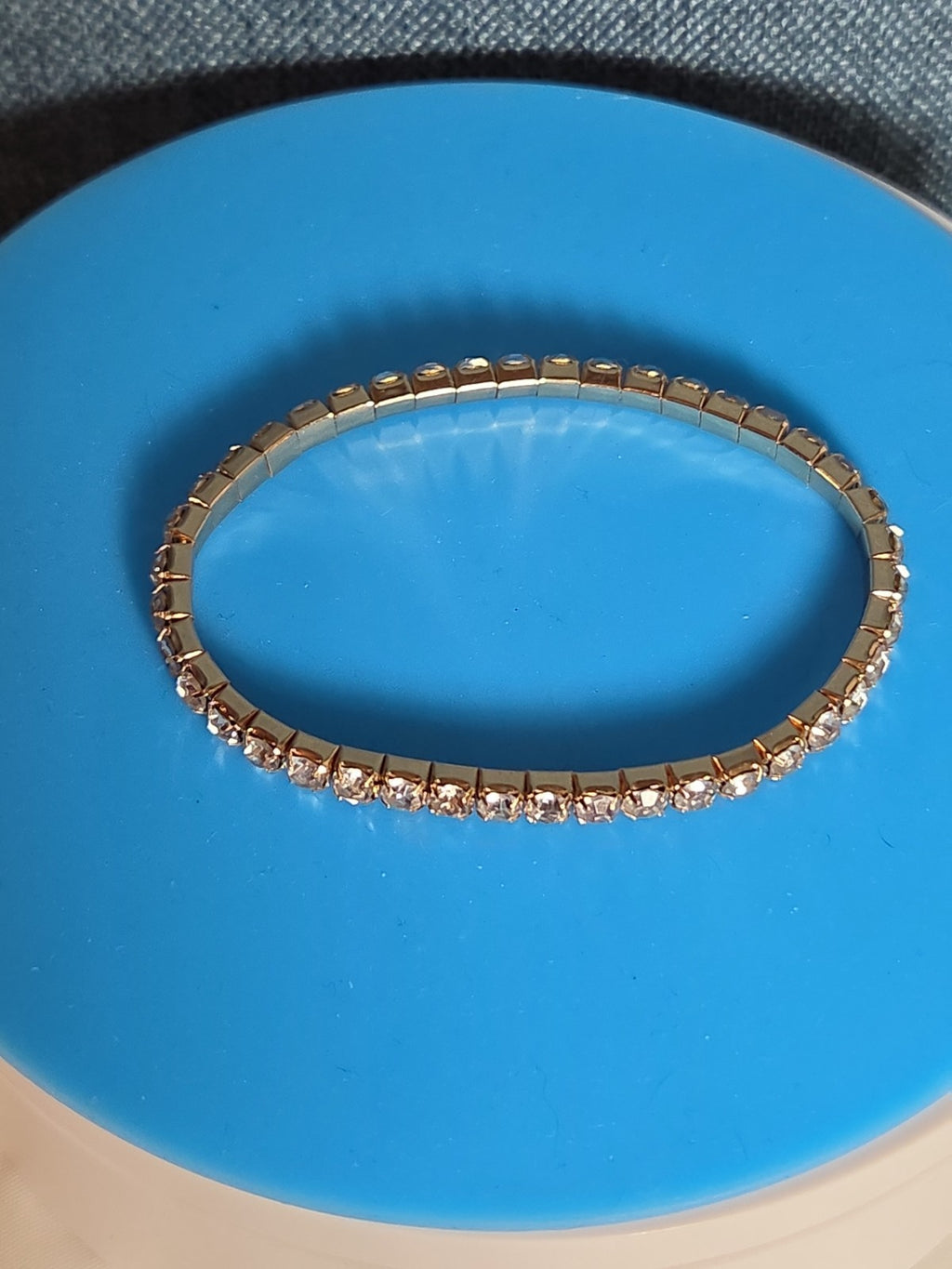 Crystal Bracelet Bangle Stretch Bling Single Row Rhinestones Bracelets For Women