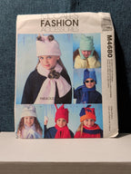 McCall’s M4680 Fleece Accessories Pattern Kids’ Hats Scarves Mittens | Uncut '04