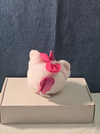 ZURU Rainbocorn Puppycorn Penny the Pug 5" Plush White Pink Bow Glitter Horn