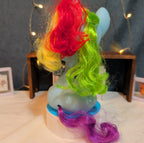 Hasbro My Little Pony Rainbow Dash 9" Glitter Wings Sitting 2018