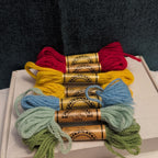 Paternayan Persian Needlepoint Wool Yarn Lot 7 Hanks 100% Virgin 3 Ply VINTAGE