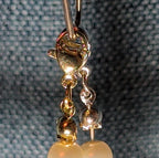Faux Pearl Purse Charm Gold Silver Tone Letter U
