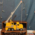 DRIVEN by Battat Standard Crane Truck Yellow Construction Toy