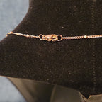 Pixie The Penguin Letter X Necklace Rose Gold Tone Puffy Coquette NIB