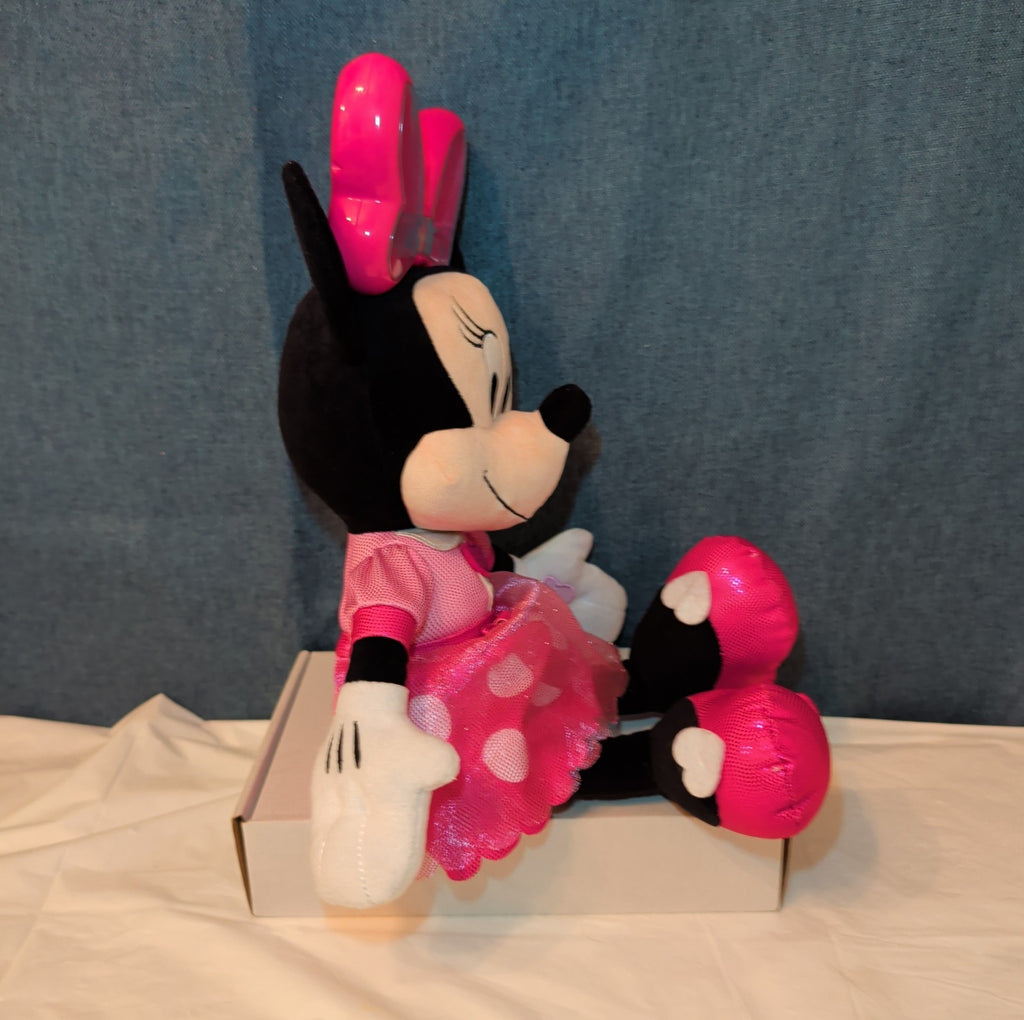 Disney Jr Colorfinity Minnie Mouse Interactive Plush 15" Light Up Talking Toy