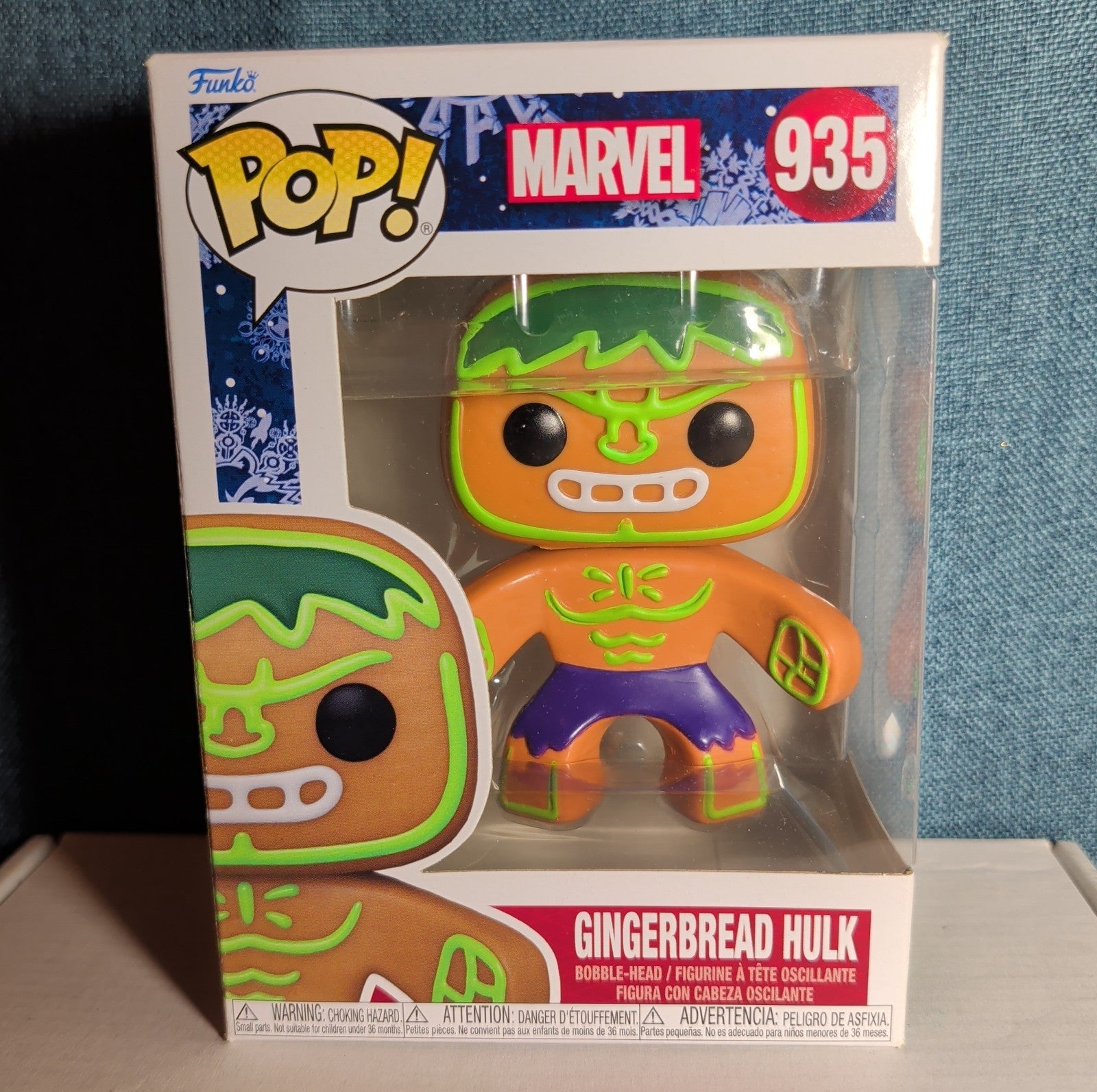 Funko Pop! Marvel: Holiday - Gingerbread Hulk #935 NIB with Protector