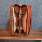 Margot New York Gina Compact Wallet Brandy Leather Boho
