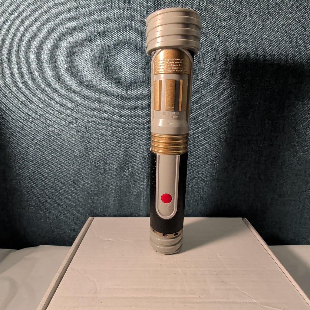 Star Wars Hasbro LFL 2007 Build Your Own Lightsaber Set Obi-Wan Blue TESTED WORK
