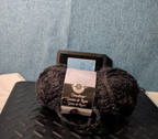 Loops & Threads Dewdrops Yarn #14 Jet Black Sequins Mohair Bulky DISCONTINUED