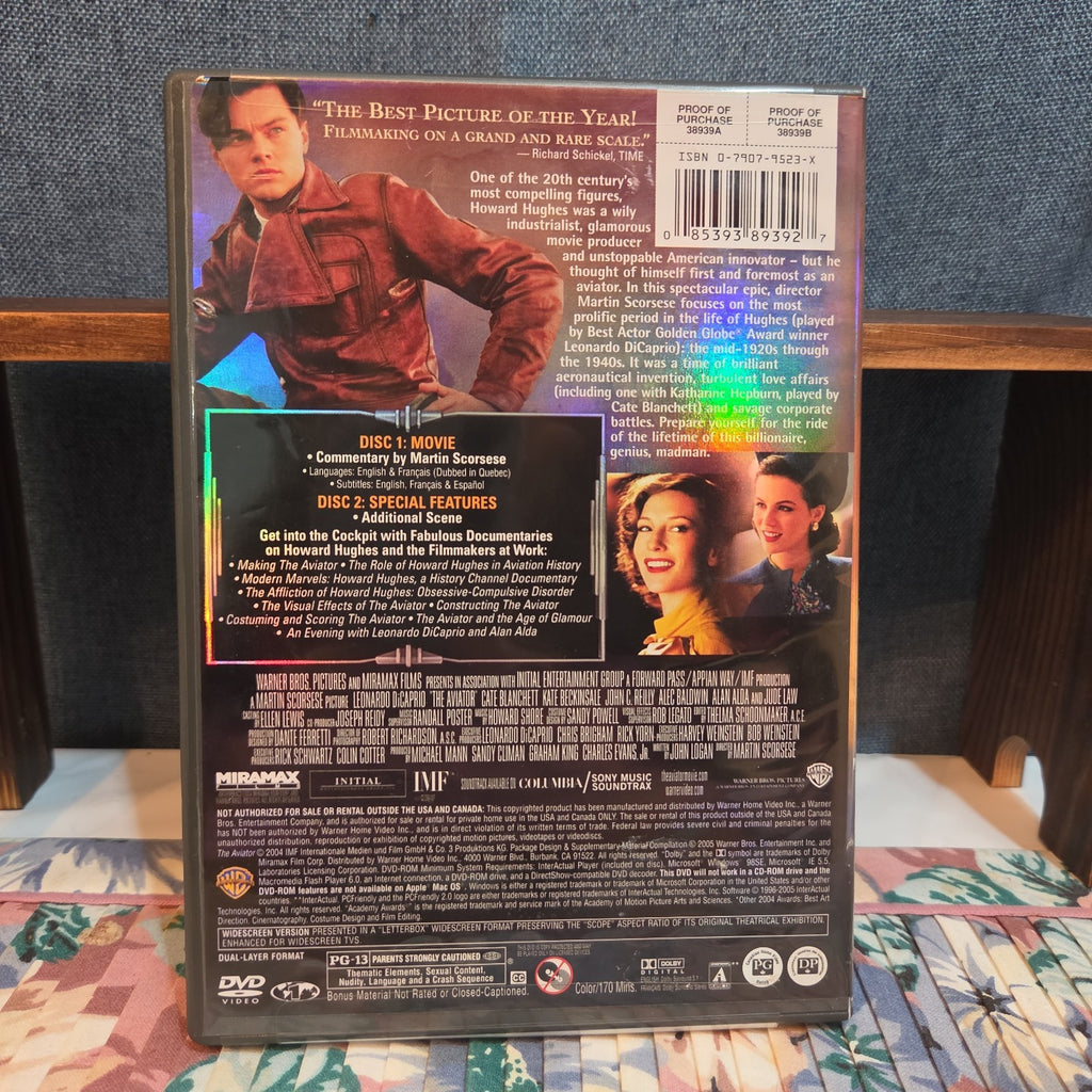 The Aviator 2-Disc Widescreen DVD Holographic Cover