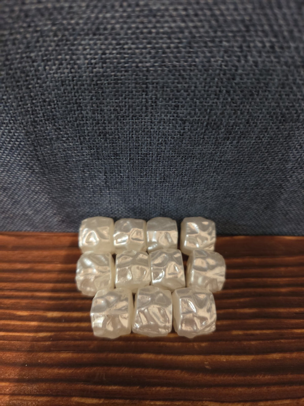 Chunky White Faux Pearl Beads 11pc Craft