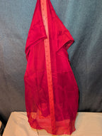 Red Chiffon Evening Shawl Wrap Capelet Bridal PreOwned 65x19