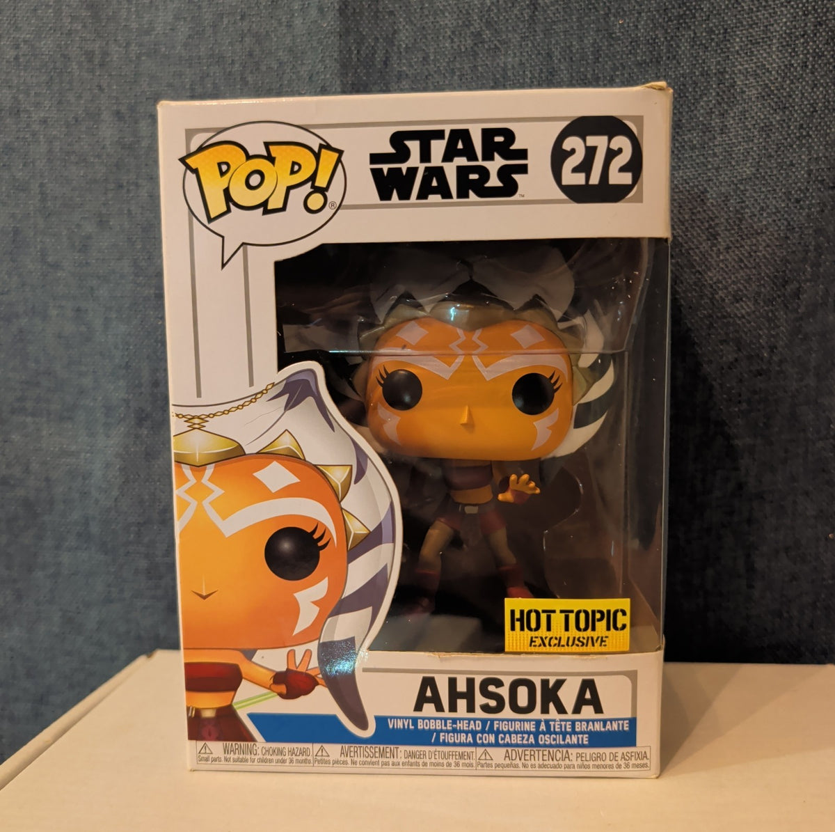 Funko POP Star Wars Ahsoka 272 Hot Topic Exclusive Vinyl In Box with Protector