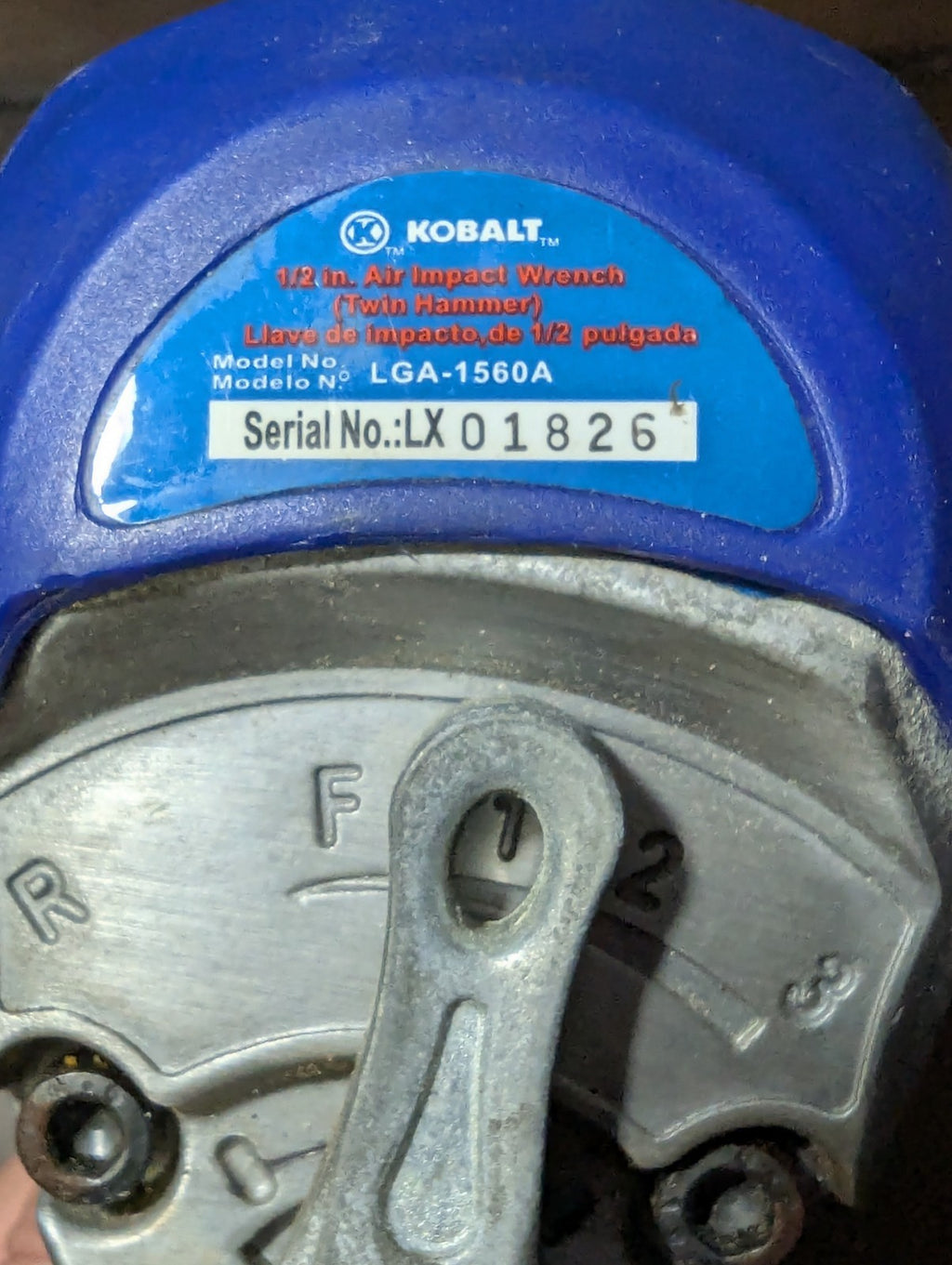 Kobalt 1/2" Air Impact Wrench + 7 Socket Set | Pneumatic Twin Hammer Tool LGA-15