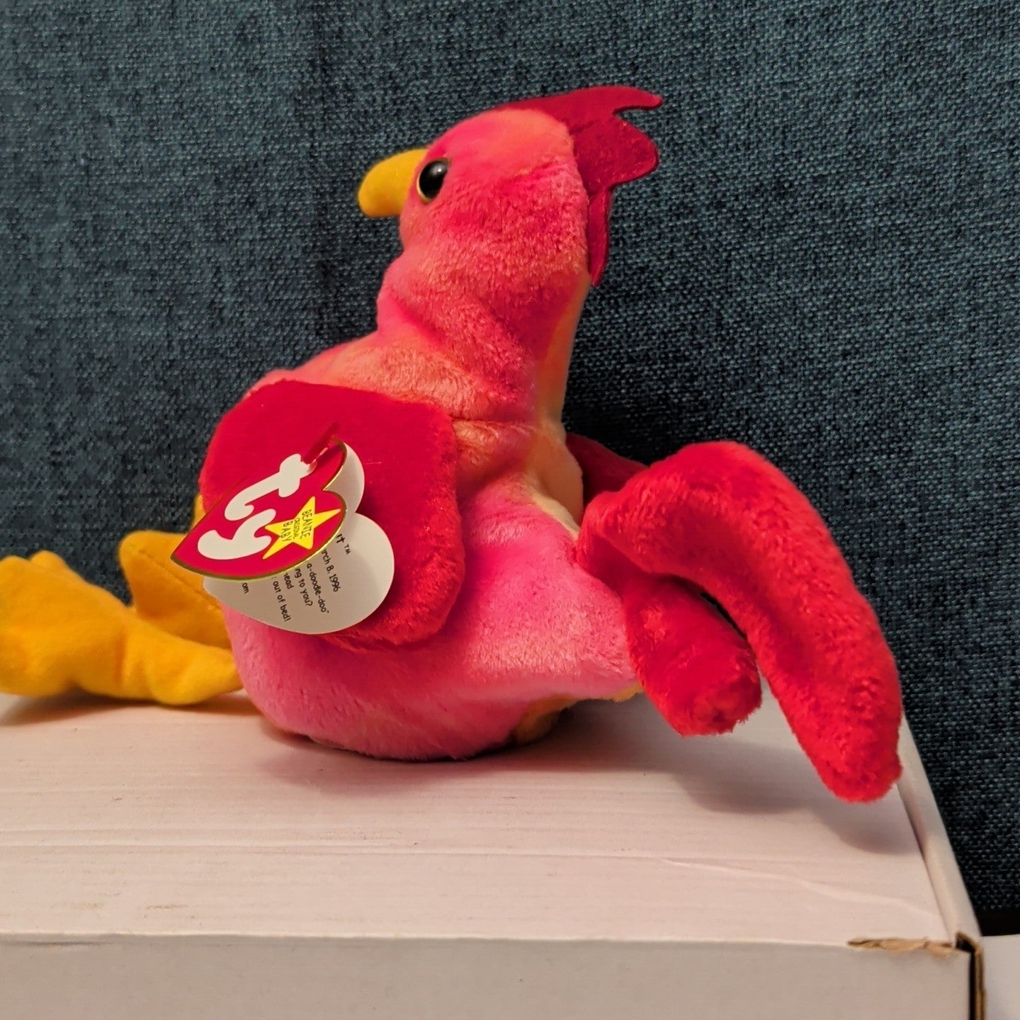 TY Beanie Baby STRUT the Rooster 1996 | MWMT Mint Tags | Fareham Hants Error