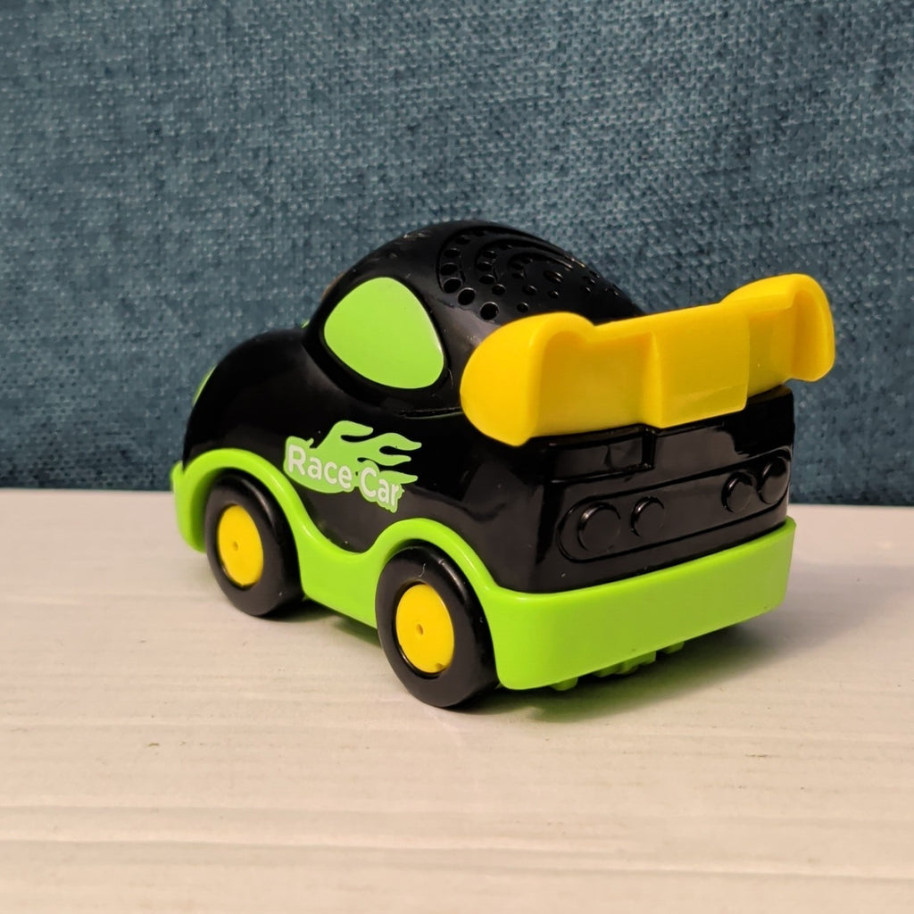 VTech Go! Go! Smart Wheels Race Car | Black & Green | Lights & Sounds SmartPoint