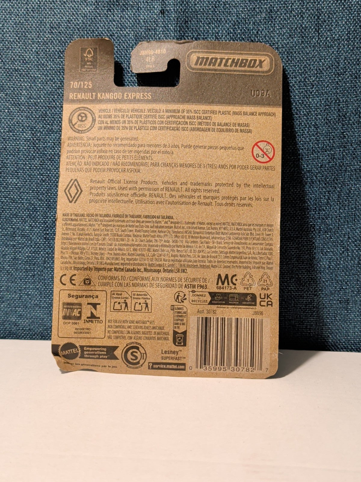 Matchbox 2025 Renault Kangoo Express | Short Card | Green City Services | 70/125