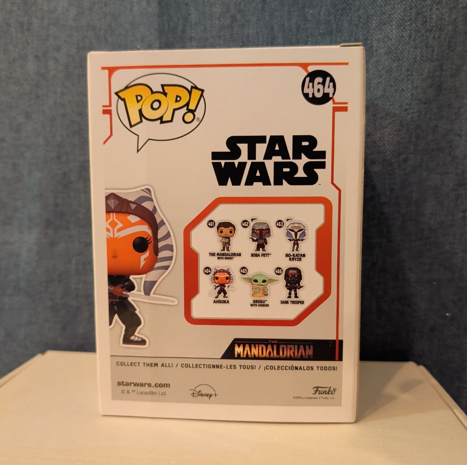 Funko POP Star Wars Ahsoka 464 The Mandalorian Dual Sabers in Box with Protector