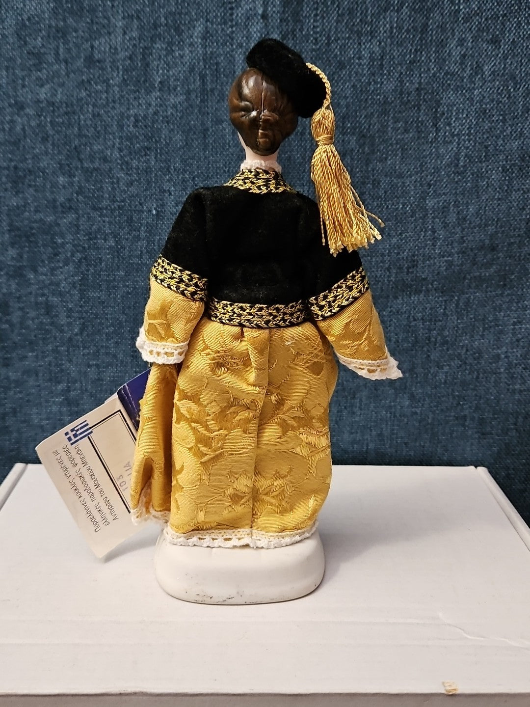 Vintage Evelt Themis Porcelain Doll | Handmade in Greece | Traditional Costume |
