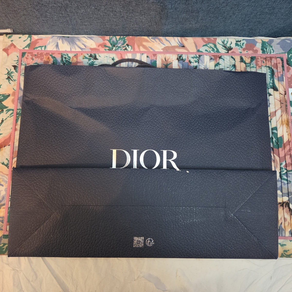 Christian Dior Paper Shopping Bag Luxury Gift Tote  14" Wide