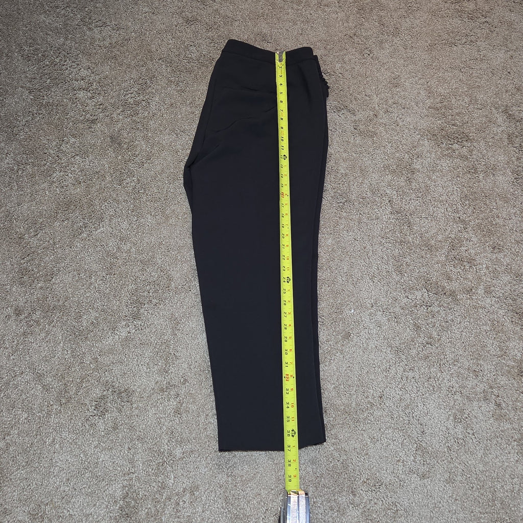 Zac & Rachel Black Dress Pants 14 Pleated Pocket Stretch Career NWOT