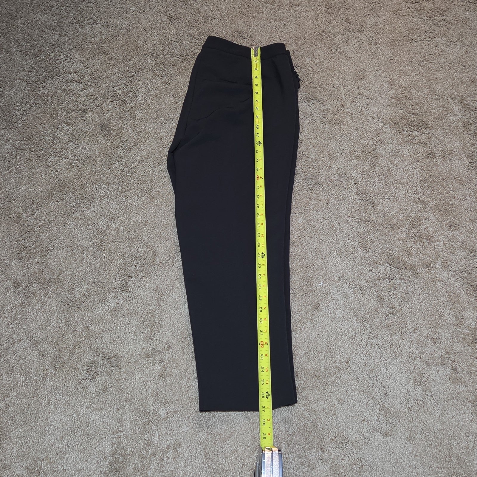 Zac & Rachel Black Dress Pants 14 Pleated Pocket Stretch Career NWOT