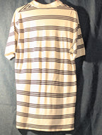 Vintage 90s Polo Ralph Lauren Shirt Men's Large Cream Navy Stripe 