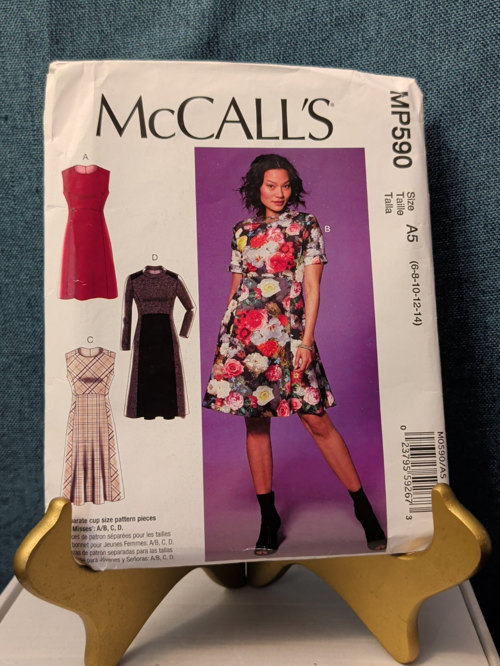 UNCUT McCall's M7651 (MP590) Pattern | Fit & Flare Dress Princess Seam Size 6-14