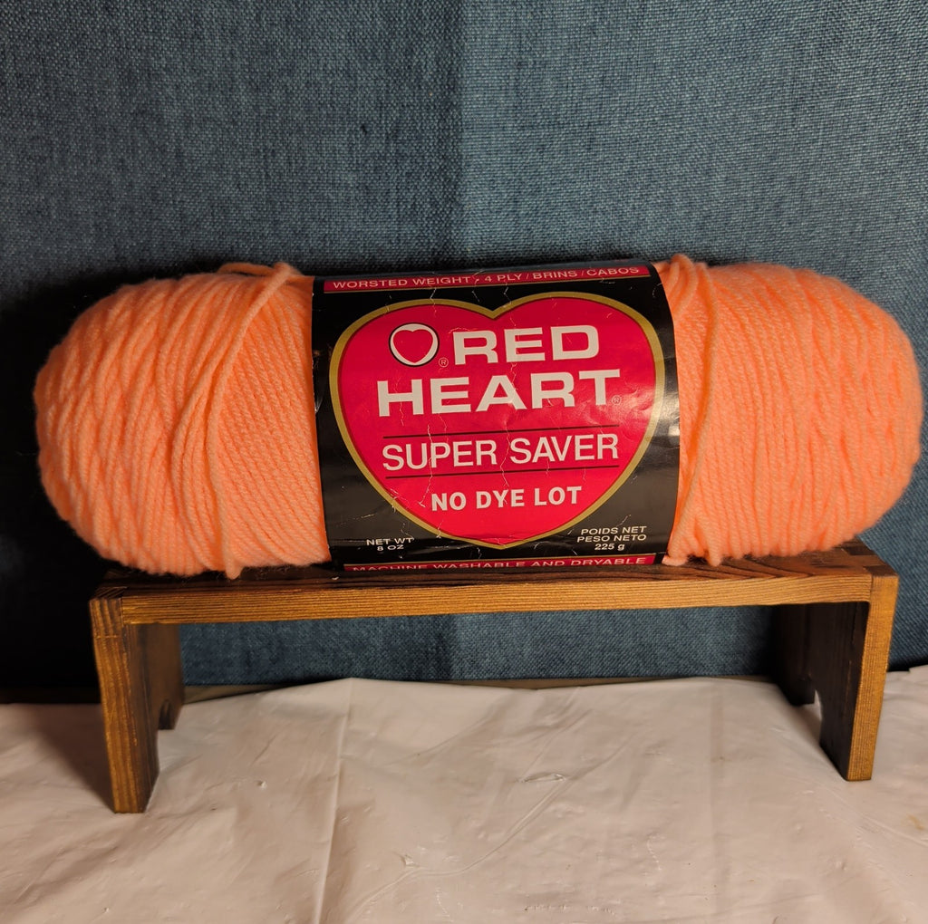 Red Heart Super Saver Light Coral Yarn 8oz