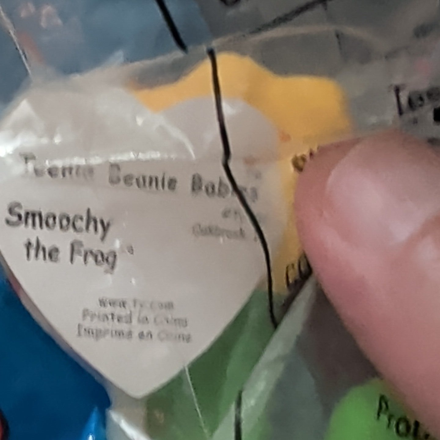 Ty Teenie Beanie Baby Smoochy the Frog #3 McDonald’s 1999 Sealed New in Package