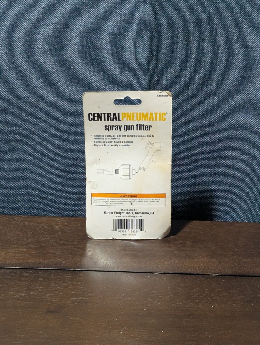 2 Central Pneumatic Inline Spray Gun Filters | Water Trap 1/4" NPT | NOS 88224
