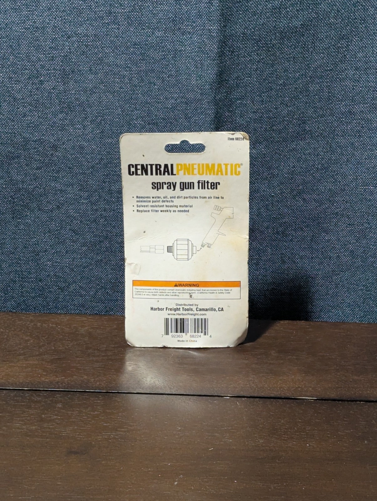 2 Central Pneumatic Inline Spray Gun Filters | Water Trap 1/4" NPT | NOS 88224