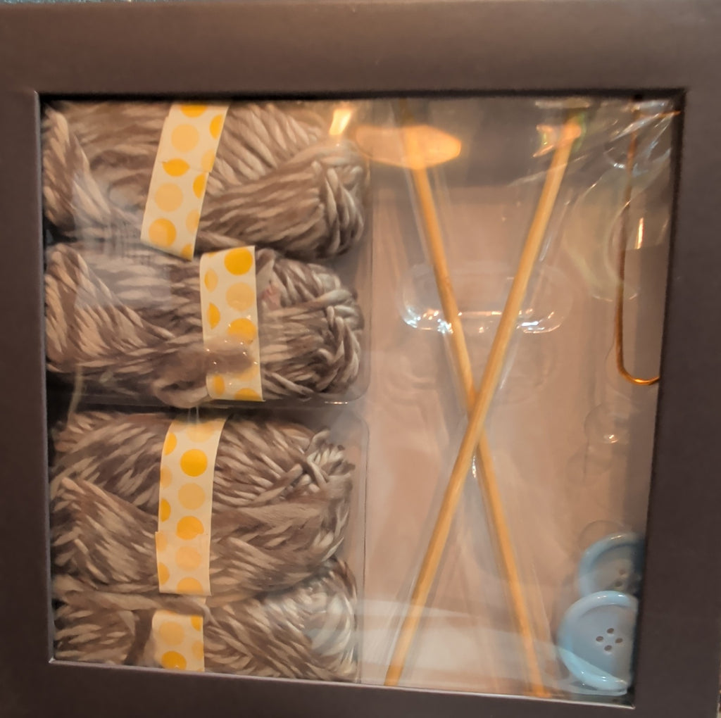 SpiceBox Intro To Knitting Learn To Knit Craft Kit Bamboo Needles