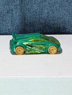 Hot Wheels Technetium Green Diecast Car | Nitrobot Attack Set Exclusive | Track
