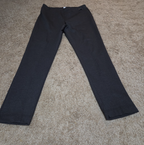 Calvin Klein Pants Womens M Black Slim Fit Ankle Stretch Elastic