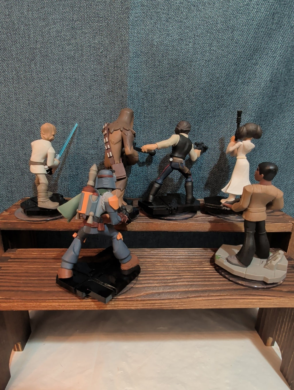 Disney Infinity 3.0 Star Wars 6 Figure Lot Luke Han Leia PVC Loose