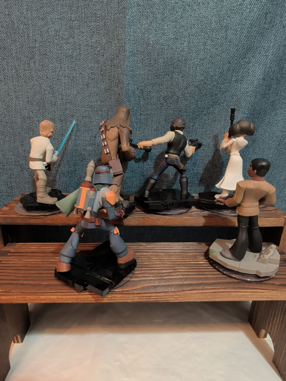 Disney Infinity 3.0 Star Wars 6 Figure Lot Luke Han Leia PVC Loose