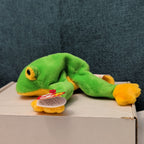 TY Beanie Baby SMOOCHY the Frog 1997 | MWMT Mint Tags | Retired Felt Mouth